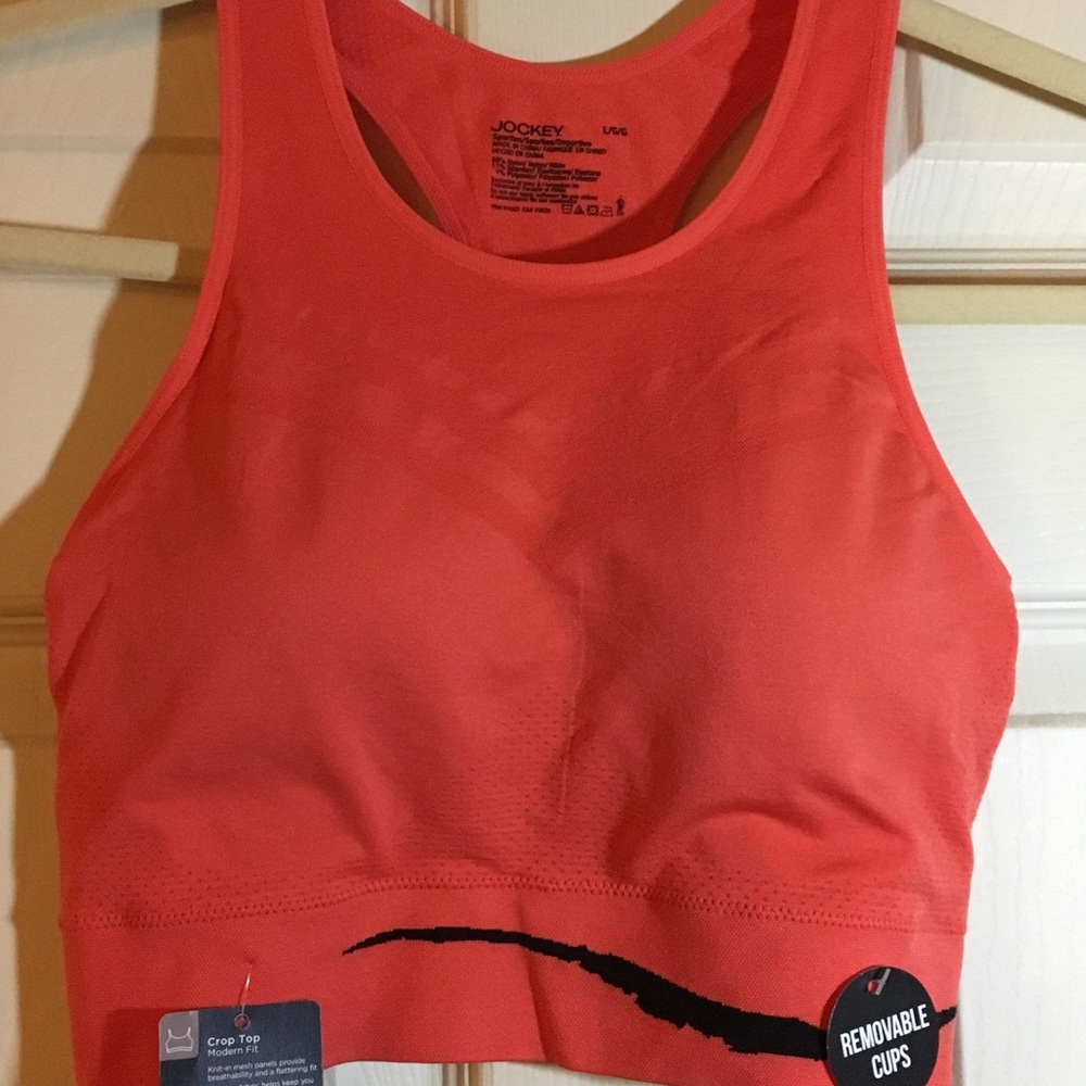 Large Jockey Sporties Crop Top Sports Bra